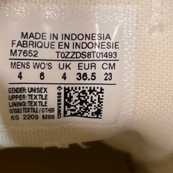 Converse All Star Canvas "Flower Field" Low Top Shoe Women's Size 6 - Picture 12 of 13